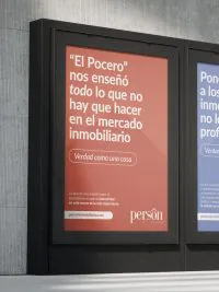 Person portada móvil - Diseño de identidad visual para Person en versión móvil.